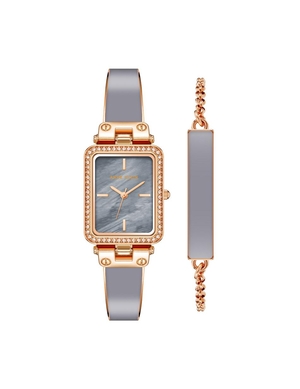 Ensembles Anne Klein Rectangular Case Watch and Bracelet   | DRG-4331934